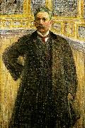Eugene Jansson portratt av teaterchefen tor hedberg oil painting
